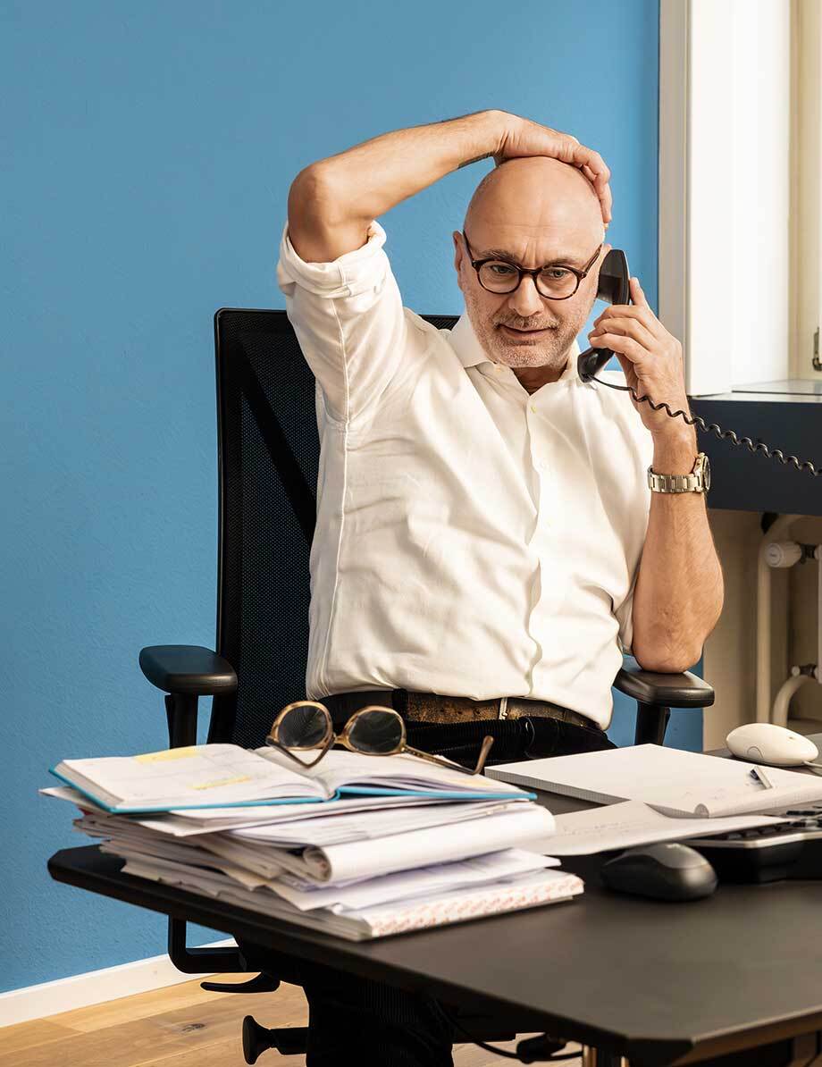 Frank Goecke im Büro